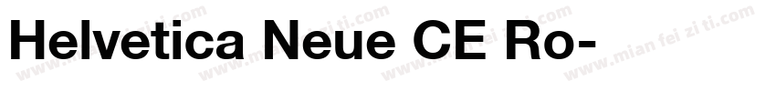 Helvetica Neue CE Ro字体转换